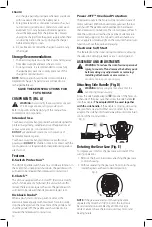 Предварительный просмотр 12 страницы DeWalt DCG413F Instruction Manual