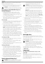 Предварительный просмотр 54 страницы DeWalt DCG414 Original Instructions Manual