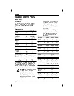 Preview for 158 page of DeWalt DCGG571 Manual