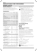 Предварительный просмотр 16 страницы DeWalt DCH033 Original Instructions Manual