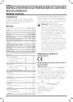 Предварительный просмотр 62 страницы DeWalt DCH033 Original Instructions Manual