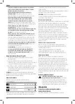 Предварительный просмотр 112 страницы DeWalt DCH033 Original Instructions Manual