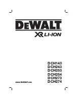 Preview for 1 page of DeWalt DCH143 Original Instructions Manual