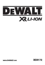 Preview for 1 page of DeWalt DCH172 Original Instructions Manual