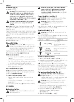 Предварительный просмотр 36 страницы DeWalt DCH263 Original Instructions Manual