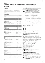 Предварительный просмотр 118 страницы DeWalt DCH263 Original Instructions Manual