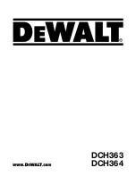 DeWalt DCH363 Original Instructions Manual предпросмотр