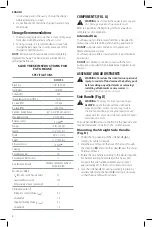 Предварительный просмотр 10 страницы DeWalt DCH733X2 Instruction Manual