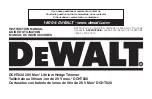 Preview for 1 page of DeWalt DCHT820 Instruction Manual