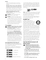 Preview for 8 page of DeWalt DCHT895 Instruction Manual