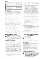 Preview for 10 page of DeWalt DCHT895 Instruction Manual