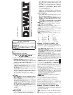 Preview for 1 page of DeWalt DCL023 8V Max Nstruction Manual