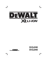 DeWalt DCL030 Original Instructions Manual preview