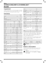 Предварительный просмотр 20 страницы DeWalt DCL044 Instructions Manual