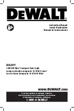 Preview for 1 page of DeWalt DCL077 Instruction Manual