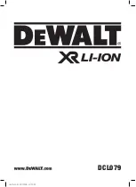 DeWalt DCL079 Instructions Manual preview