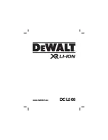 DeWalt DCL508 Original Instructions Manual предпросмотр