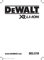 DeWalt DCL510 Original Instructions Manual preview