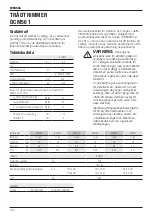 Preview for 136 page of DeWalt DCM561 Original Instructions Manual