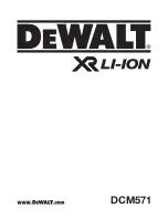 DeWalt DCM571 User Manual предпросмотр