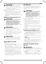 Preview for 15 page of DeWalt DCM5713 Original Instructions Manual