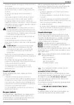 Предварительный просмотр 47 страницы DeWalt DCM572 Original Instructions Manual