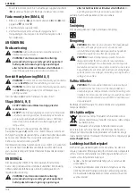 Предварительный просмотр 110 страницы DeWalt DCM572 Original Instructions Manual