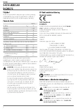 Preview for 6 page of DeWalt DCM575 Original Instructions Manual