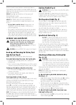 Preview for 37 page of DeWalt DCM849 Instructions Manual