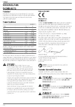 Preview for 110 page of DeWalt DCMBA572 Original Instructions Manual