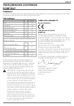 Предварительный просмотр 73 страницы DeWalt DCMPS567 Original Instructions Manual