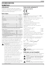 Предварительный просмотр 39 страницы DeWalt DCMST561 Original Instructions Manual