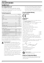 Предварительный просмотр 72 страницы DeWalt DCMST561 Original Instructions Manual