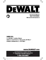 DeWalt DCMW220 Instruction Manual preview