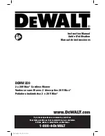 Предварительный просмотр 1 страницы DeWalt DCMW220 Instruction Manual