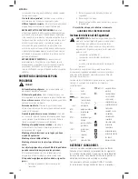 Preview for 38 page of DeWalt DCMW220 Instruction Manual