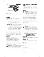 Preview for 49 page of DeWalt DCMW220 Instruction Manual