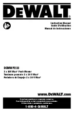 Предварительный просмотр 1 страницы DeWalt DCMWP233 Instruction Manual