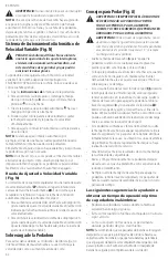 Предварительный просмотр 44 страницы DeWalt DCMWSP255 Instruction Manual