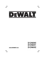 DeWalt DCN690 Manual preview