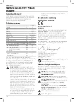 Предварительный просмотр 106 страницы DeWalt DCN890 Original Instructions Manual