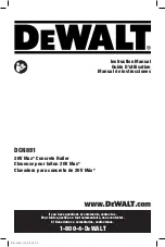 DeWalt DCN891 Instruction Manual preview