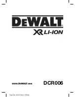 Preview for 1 page of DeWalt DCR006 Original Instructions Manual