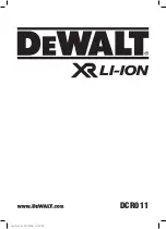 Preview for 1 page of DeWalt DCR011 Original Instructions Manual