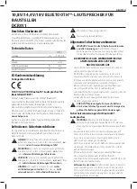 Предварительный просмотр 13 страницы DeWalt DCR011 Original Instructions Manual