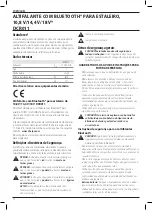 Предварительный просмотр 74 страницы DeWalt DCR011 Original Instructions Manual