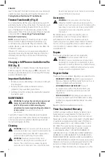 Preview for 10 page of DeWalt DCR028 Instruction Manual