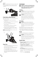 Preview for 12 page of DeWalt DCS312 Instruction Manual