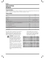 Preview for 32 page of DeWalt DCS350 Original Instructions Manual