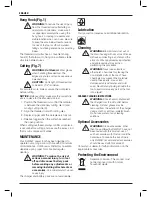 Preview for 42 page of DeWalt DCS350 Original Instructions Manual